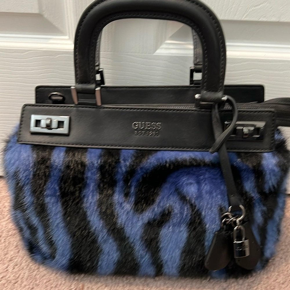Guess faux fur bag.